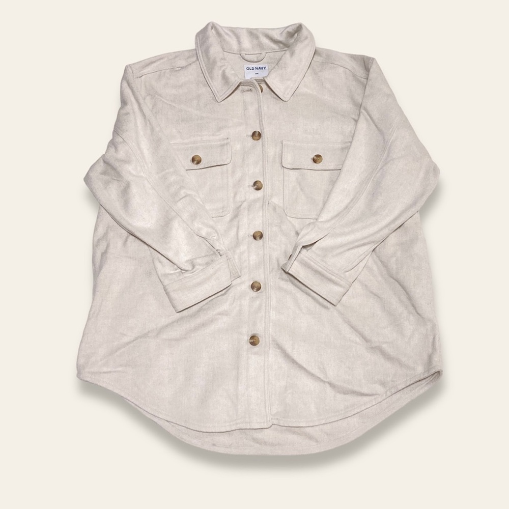 NWT Old Navy Soft-Brushed Utility Shacket
